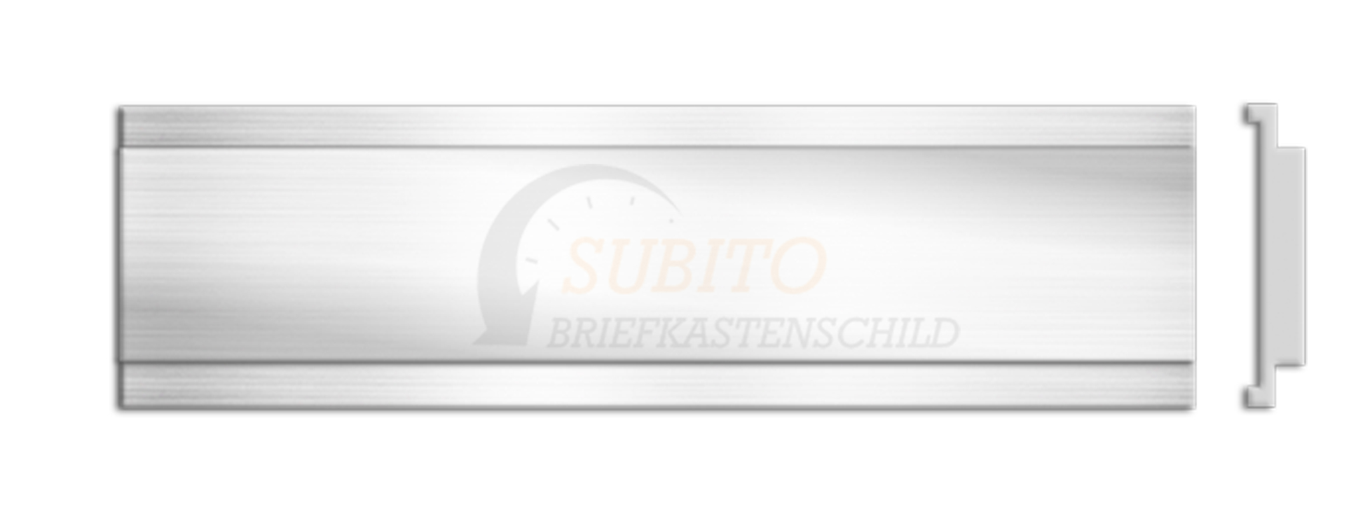 Briefkastenschild Norm AG 70 x 14 Alu